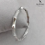 خرید دستبند ژوپینگ طرح بامبو نگین دار