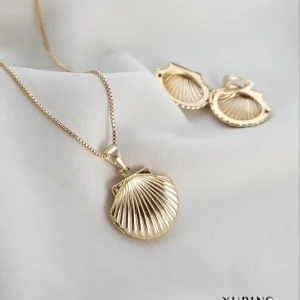 گردنبند لاکت صدف ژوپینگ