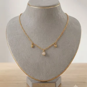 گردنبند قلب آویزدار ژوپینگ با زنجیر تنظیم سایز